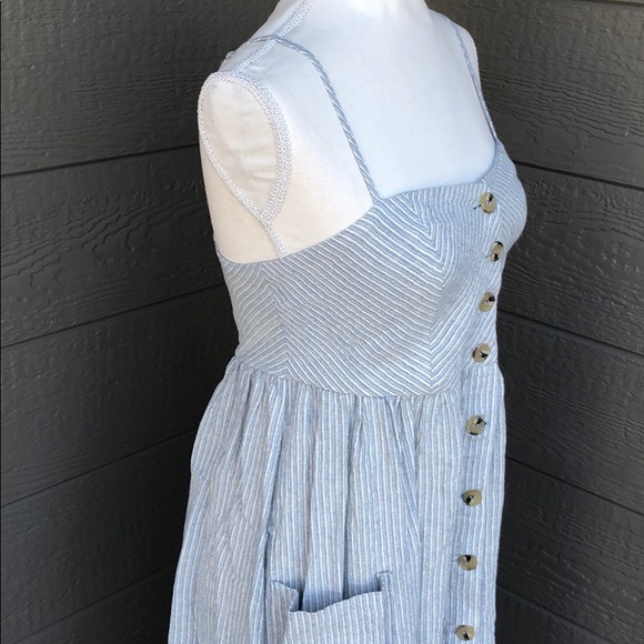 Grade and Gather Button Up Midi Dress - Picture 3 of 5